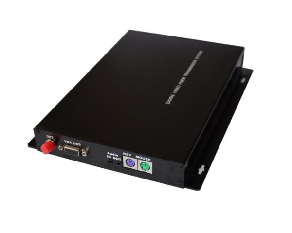 Quality VGA Fiber Extender with duplex PS2 and bidirectional audio for sale