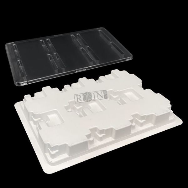 White Electronic Tray Plastic Anti Static Customizable Effectively Protection