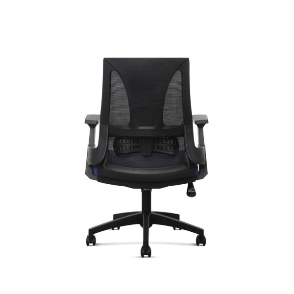 330 Black Nylon Cozy Executive Swivel Adjustable Task Chairs Medium Back