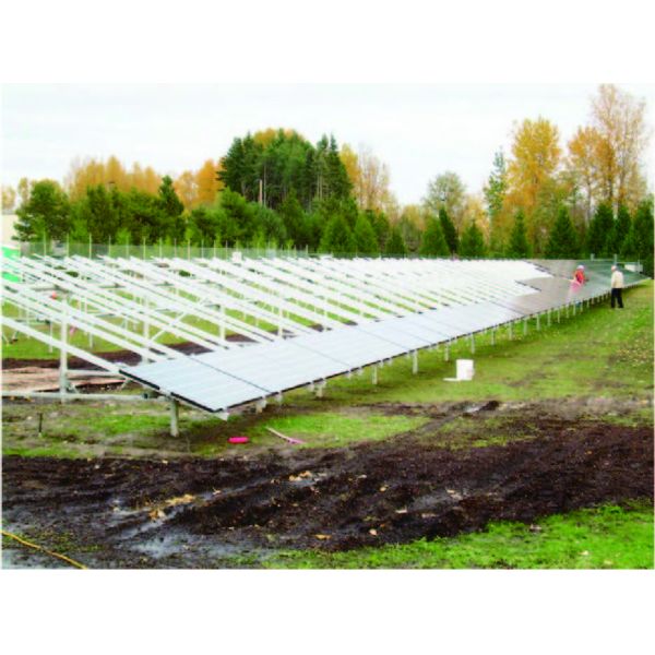 Aluminum Solar Panel Ground Mounting Systems Frameless for Home power system solar bracket