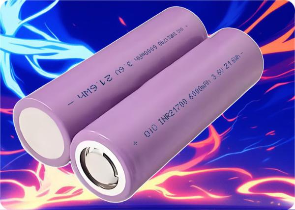 Quality 21700 3.6 Volt Lithium Battery Customized 6000mAh Li Ion Battery 60A Discharge 500 Cycle for sale