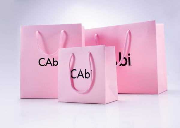 Quality CAbi matt lamination printed paper shopping bags with handle for sale
