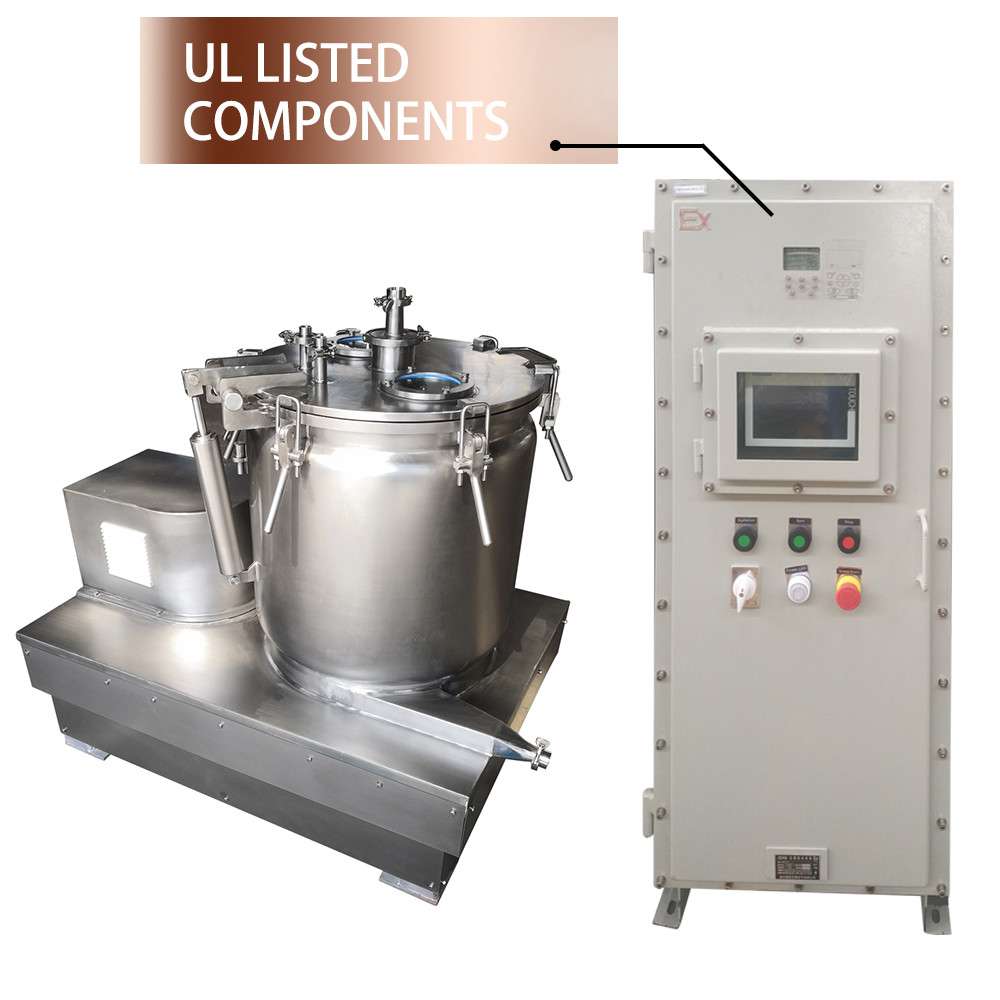 Subzero Solvent Extraction Basket Centrifuge / Batch Type CBD Oil Extraction Centrifuge