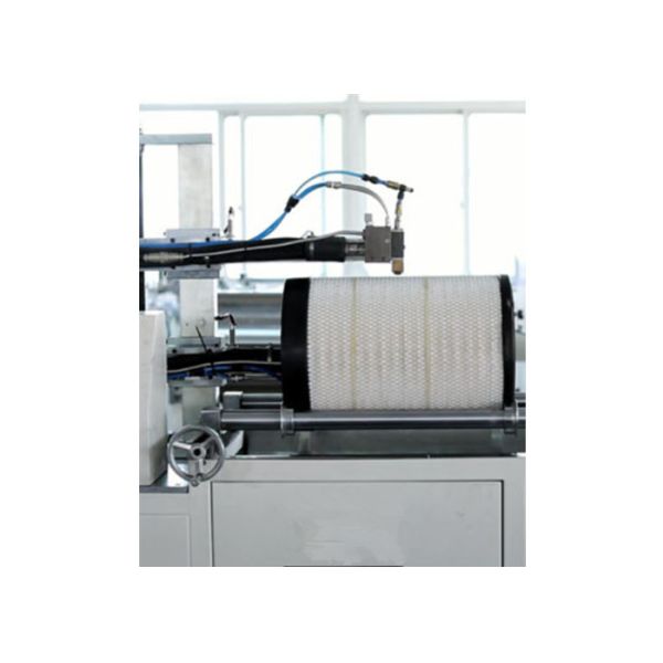 making machine hot melt application length 950mm Horizontal Gluing Heavy Duty Air Filter Making Machine