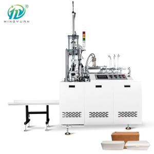 China Full Automatic Disposable Paper Box Making Machine Paper Lunch Box Machine Price on sale