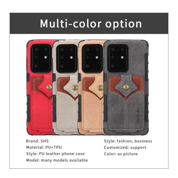 Luxury Genuine Samsung Protective Cases Multifunctional Leather Phone Case