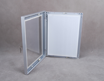 Mitred Corner Lockable Poster Frames , 45 Mm Advertising Poster Snap Frames