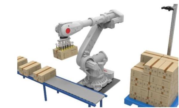 Quality Barrel Can Beverage Palletizer And Depalletizer Palletizing Robot Arm Gantry for sale
