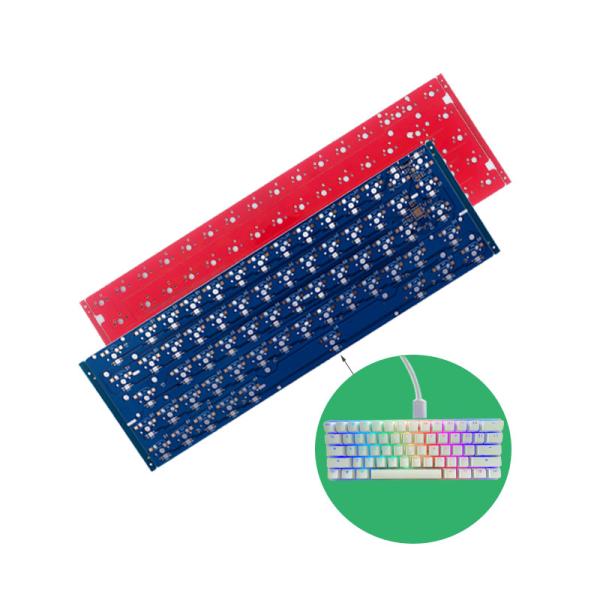 Quality 2 Layers Dz60 Hotswap Mechanical Keyboard PCB Hot Swappable for sale