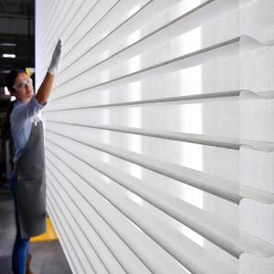 China White Shangrila Blind Fabric and Polyester Fiber The Perfect Duo for Soft Room Styling wholesale