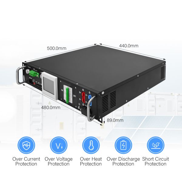 90S 288V 50A Relay BMS 2U slave master Smart Battery Management System