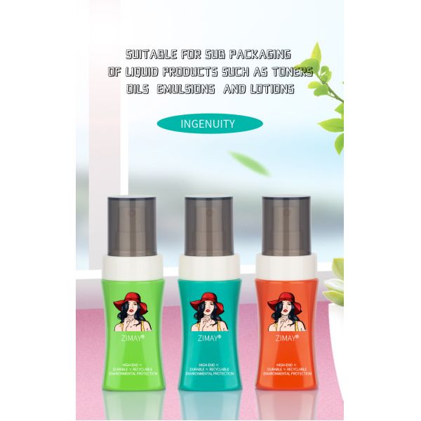 Retractable 80ml Empty Plastic Pet Spray Bottle With Fine Mist Sprayer