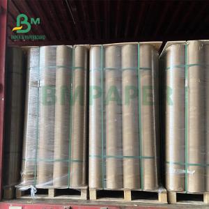 China 135gsm 150gsm Virgin Wood Pulp Unbleach Kraft Paper 24" X 300m 36" X 150m wholesale