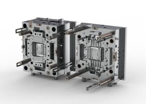 OEM / ODM ： Single Cavity Injection Mold & Transparent Router Bottom Housing (1*1)  No.23892