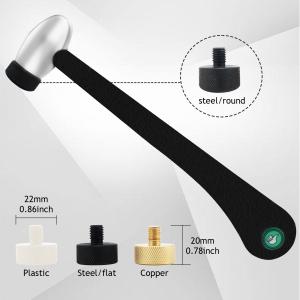Multifunction Jewelry Engraving Machine Hammer With 4 Interchangeable Heads Brass