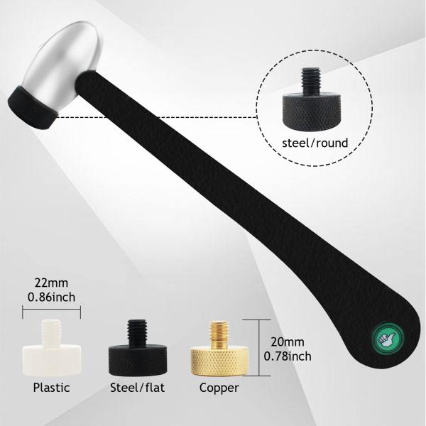 Quality Multifunction Jewelry Engraving Machine Hammer With 4 Interchangeable Heads Brass for sale