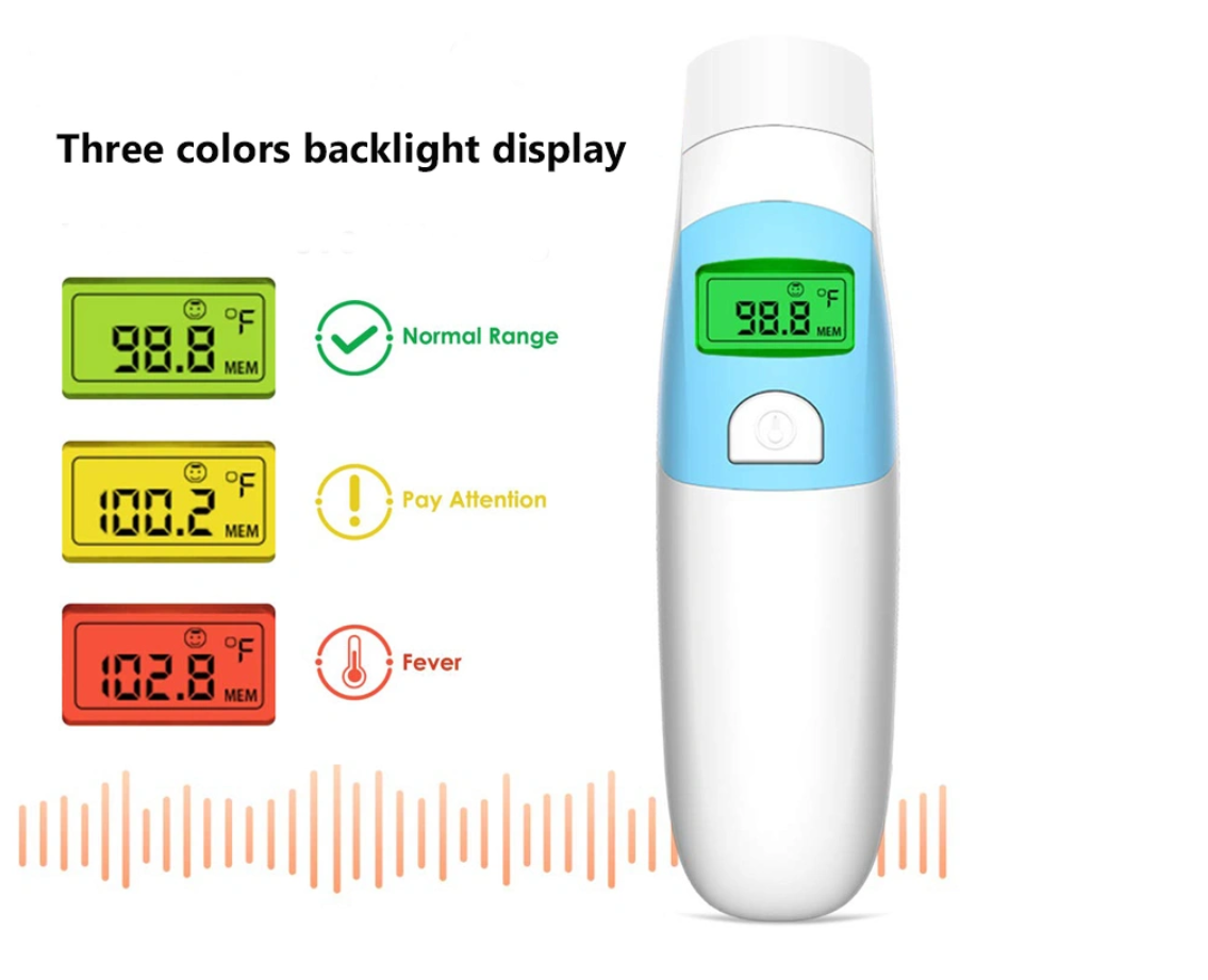 Forehead Digital Clinical Thermometer No Allergic Reactions Auto Off