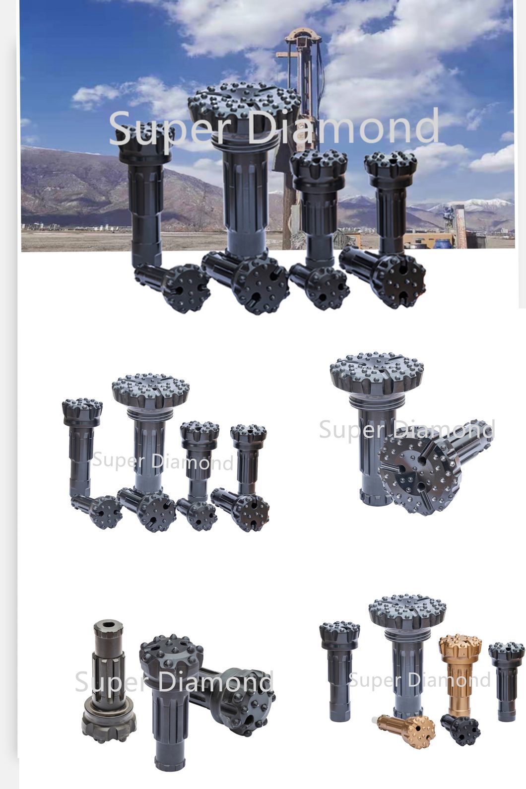 DHD340 DHD350 DHD360 DHD380 Carbide Button DTH Hammers Drill Bits