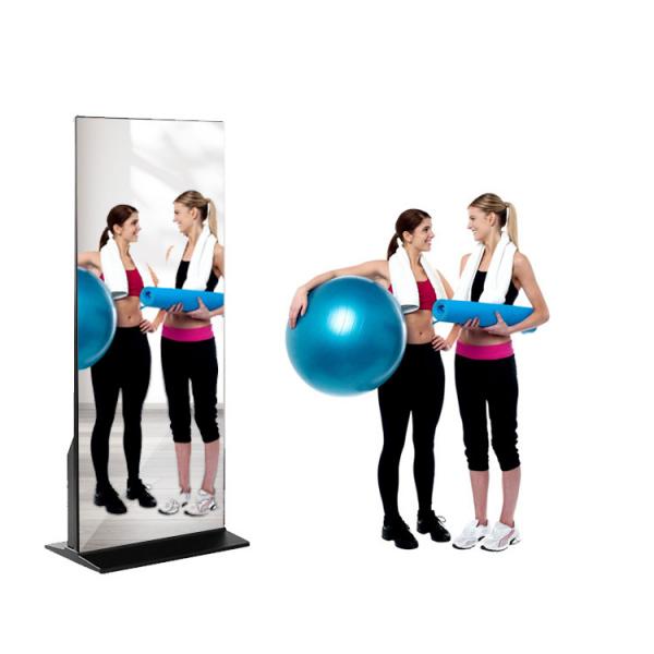 Quality Home Gym Virtual 3D 32'' 43'' Smart Exercise Mirror Interactive Touch Screen for sale
