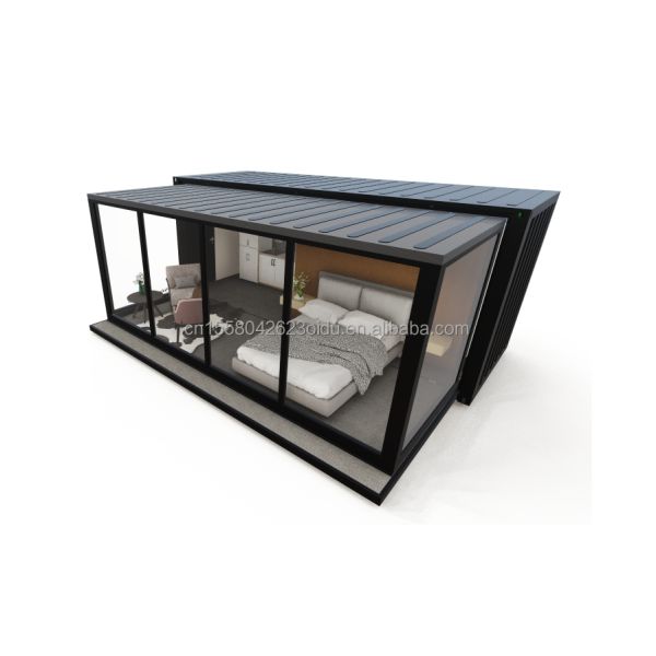 Customized Color EU Portable 20ft Expandable Container House for Couples or Hotel and Aluminum Alloy Windows