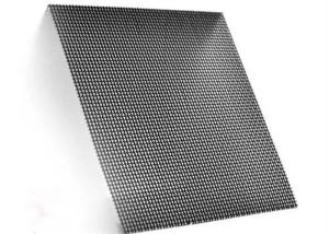 PVC Coated Wire Mesh Window Screen Mosquito Net Fire Proof / Knife Proof