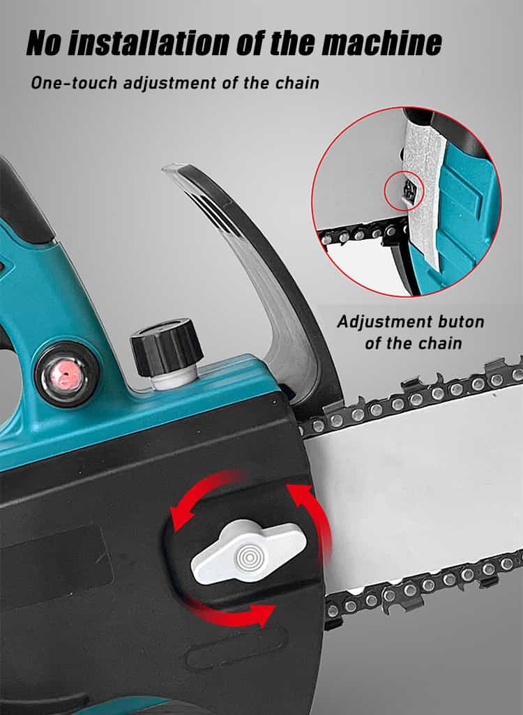 Electric 8 Inch Battery Powered Chainsaw Handheld Lightweight