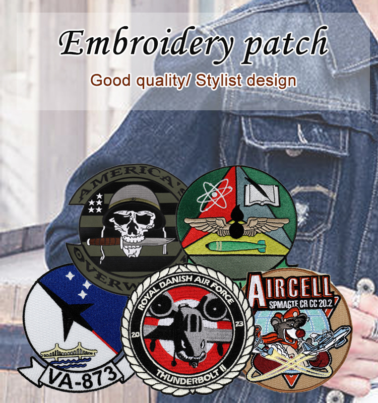 High Quality Cheap Custom Iron On Jean Jacket large Embroidery Patches lion Patches Embroidery