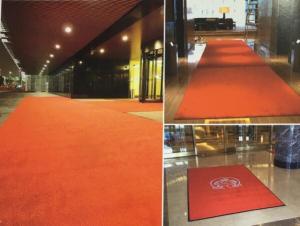 China Synthetic Fiber Hotel Entrance Mats Vip Door Mat Compound Rubber wholesale