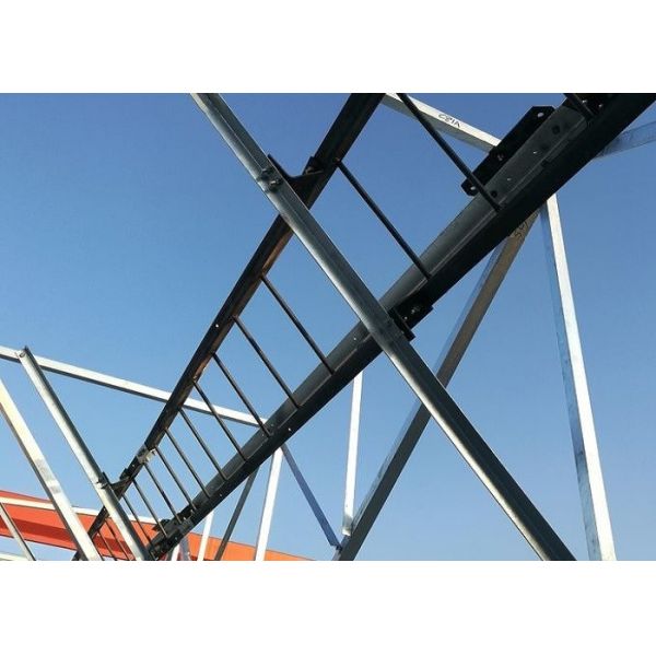 Telecom 40 Meter Wireless Cell Tower , 4 Angle Steel Iron Self Supporting Lattice Mobile Telecom Tower