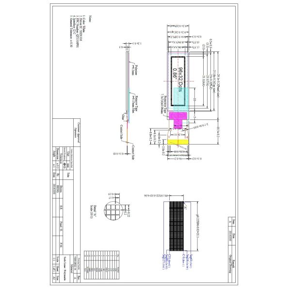 SSD1316 Driver 96x32 0.86 Inch OLED Display Module
