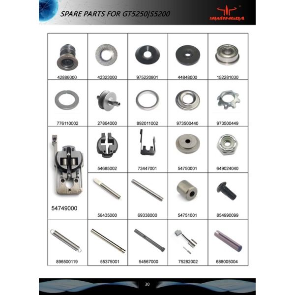 Roller Rear GT5250 GT7250 Cutter Parts Guide Assemblies .078 Blade 54750001
