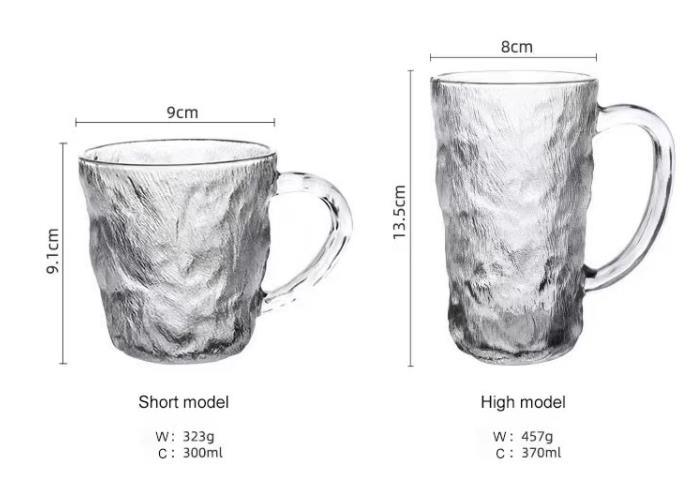 Factory Wholesale High Value Gradual Glacier Coffee Cup Color Water Glass Cup
