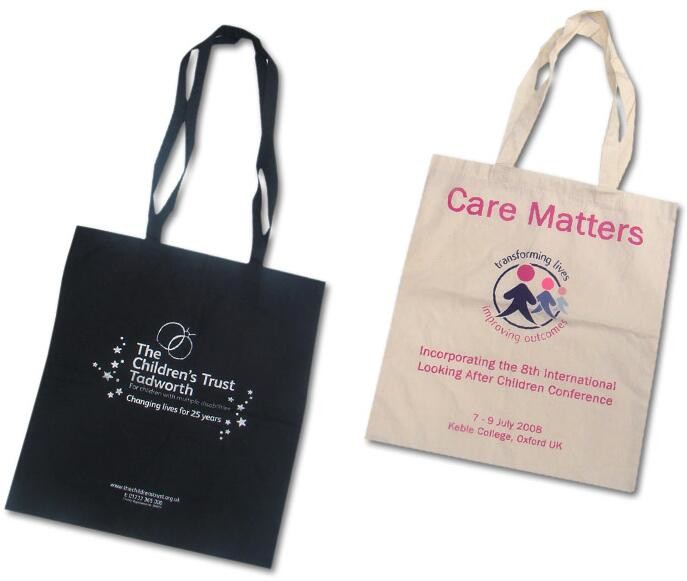 Custom silk screen printed Cotton material handle style blank natural cotton canvas bag without logo bagplastics bagease