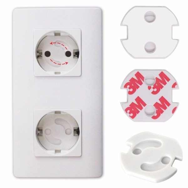Prodigy EU Standard Rotatable Electric Protective White Outlet Plug Covers For Child Protection