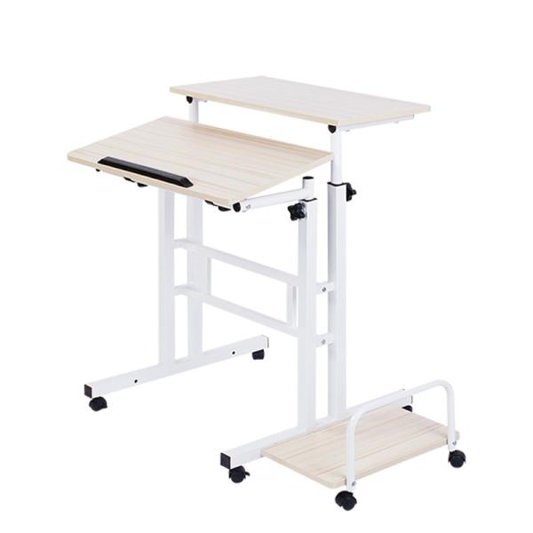 Quality Home Computer Host W60cm Metal Study Table With Adjustable Height for sale