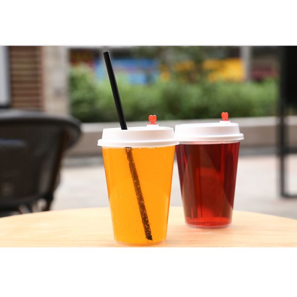 Wholesale disposable custom logo printed 500ml round IML container hot and cold plastic juice cup cup coffee custom drin