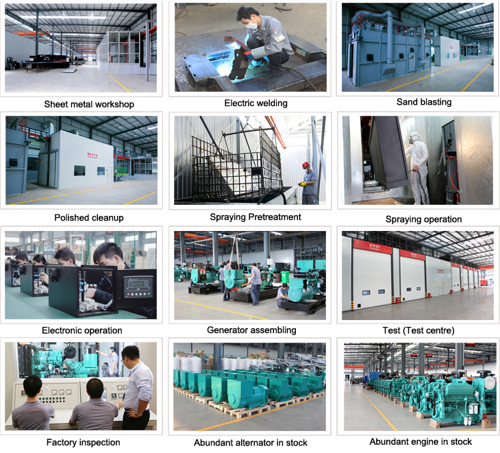 KTA19 G8 Water Cooled 60HZ Power Generator Set 625kva Genset Open Type