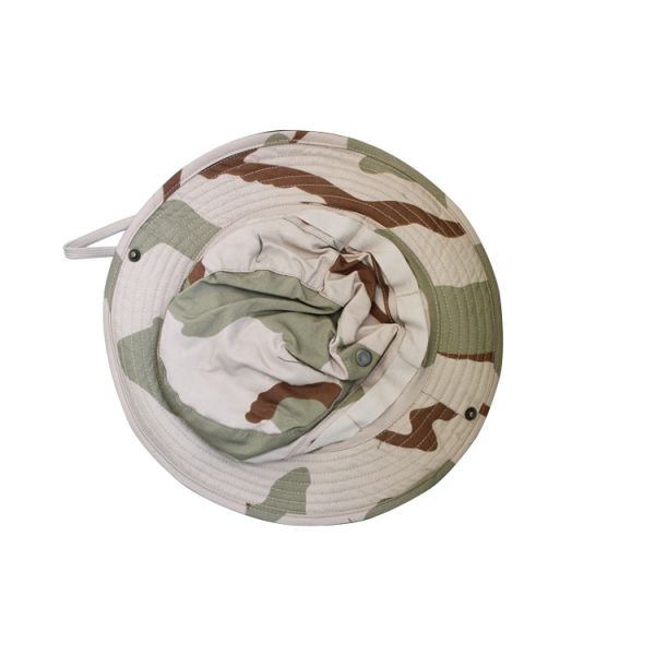 Customizable Military Boonie Cap - Polyester Cotton Tactical Hat Adjustable Strap