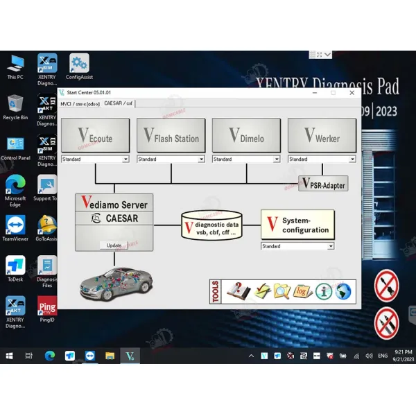Full Configuration Work On Cars Basic Version Super MB Pro M6+ Wireless Star Car Truck Bus Van Scanner Diagnosis Tool