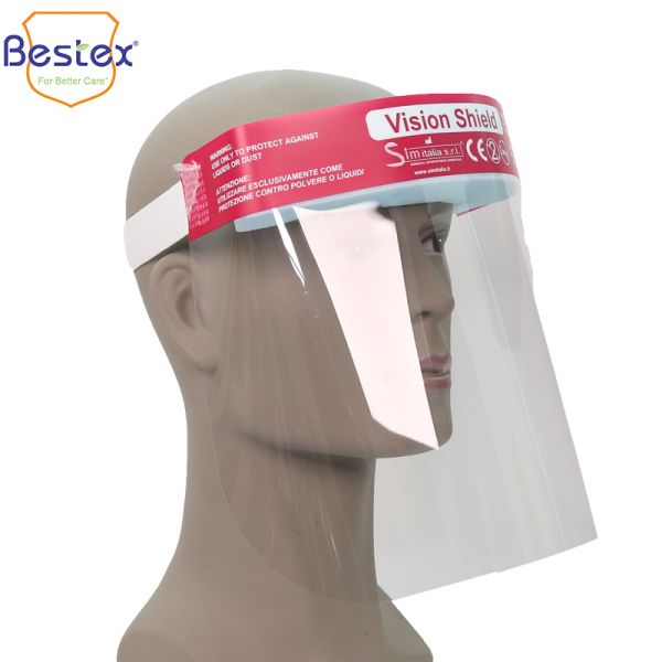 Clear Splash Protective PET ISO13485 Safety Face Shields