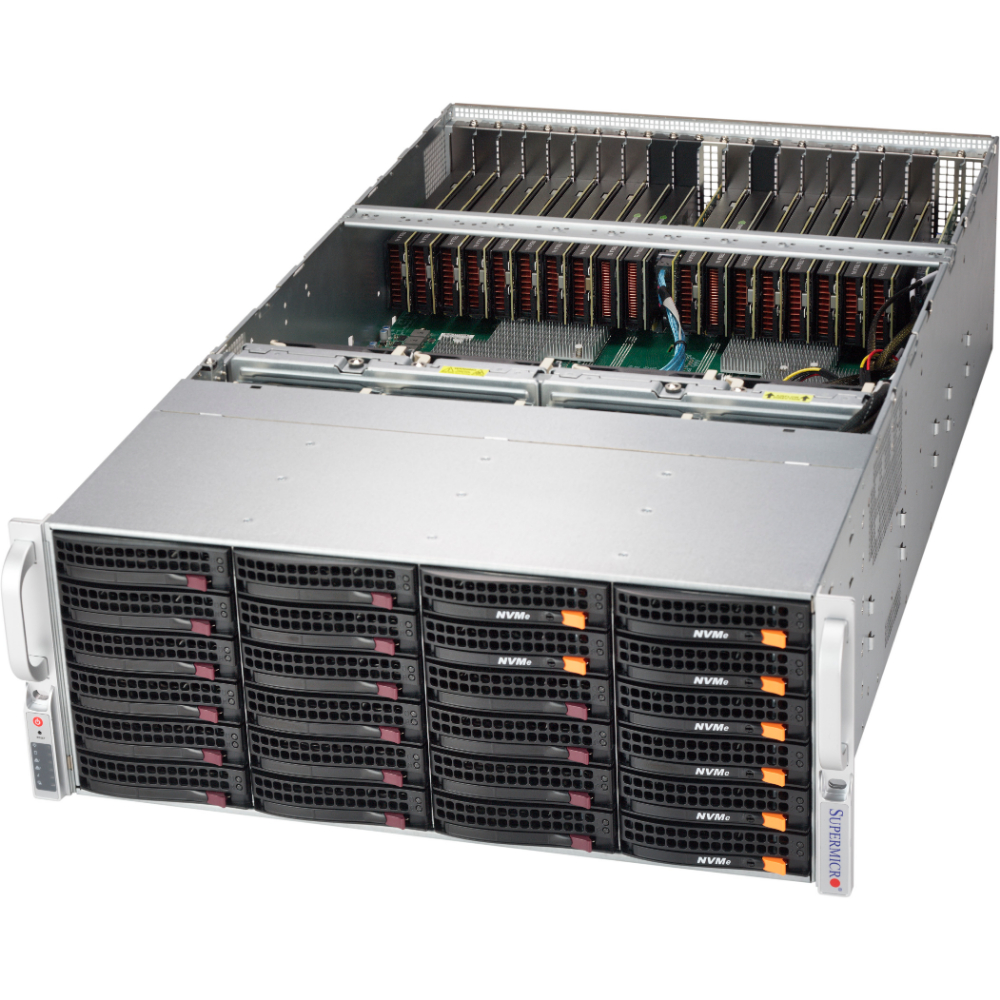 Stock Supermicro SuperServer SSG-631E-E1CR16L Storage Server With 1200W Power Supply