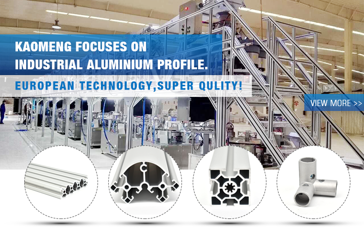 Aluminium Extrusion in industry assembly line frame