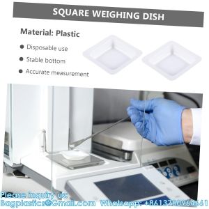 Weighing Pan Plates Disposable Square Tray Plastic Pallet Small Weigh Boats