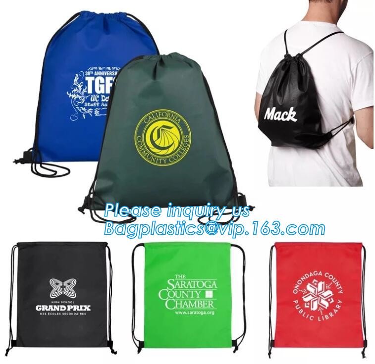 Cheap Custom Wholesale Promotion Canvas Cotton Drawstring Bag, Waterproof Mini Nylon Polyester Drawstring Bag bagplastic