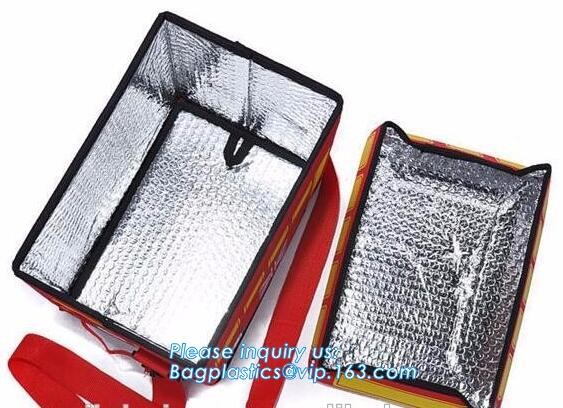 Customized logo printing insulated food delivery cooler bag,wholesale waterproof food delivery thermal bags bagplastics