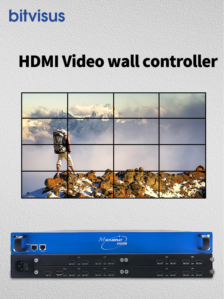 Rotating Splicing HDMI 4k Video Processor With 1 In And 16 Out 28nm FPGA Chip