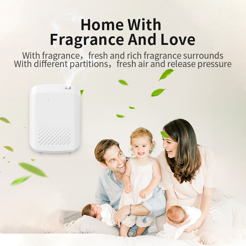 1000CBM Nano Atomization Large Coverage Aroma Diffuser 400ML Large Capacity Wall-mounted Essential Oil Diffuser With Bluetooth