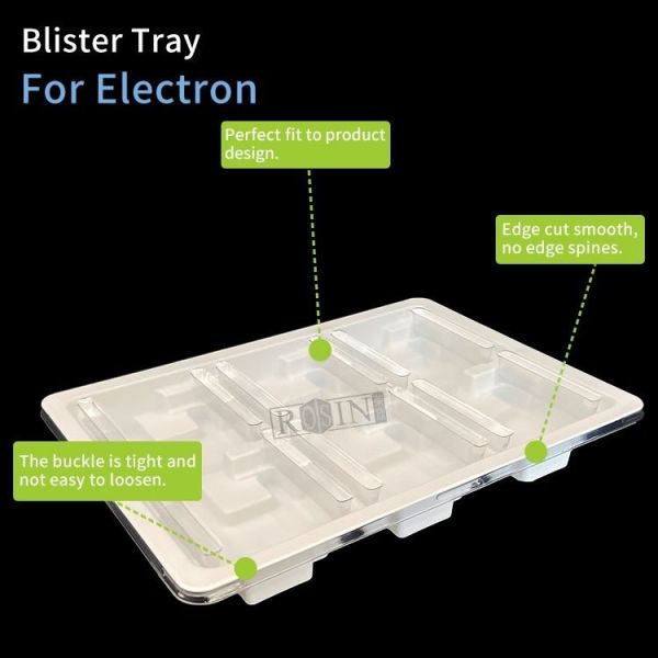 White Electronic Tray Plastic Anti Static Customizable Effectively Protection