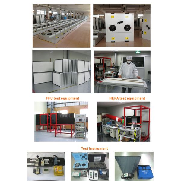 Cleanroom Ceiling Fan Filter , Ffu With Group Control Energy Efficient Ec Motor