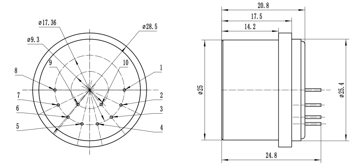 Quartz flexible acceleration sensor KSJB5 for oil Wells and coal mines/It is an accelerometer with a short size design